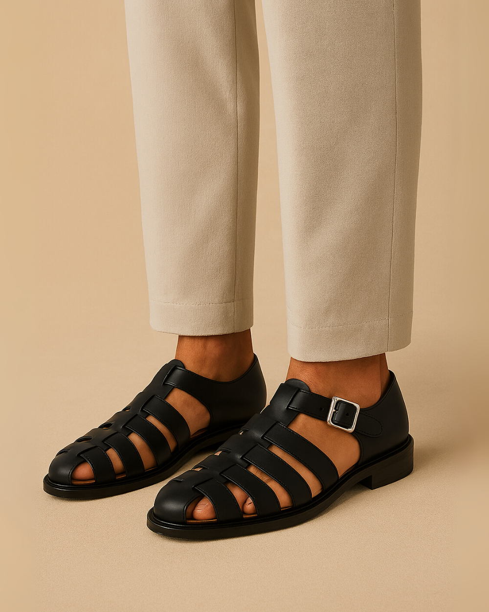 Swen - Cuero Antideslizantes Zapatos