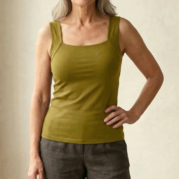 Neda - Camiseta Sin Mangas Con Cuello Cuadrado