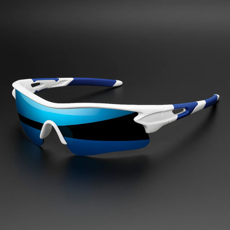 VeloShade - Gafas de Sol Deportivas de Ciclismo Envolventes con Cristales Espejados