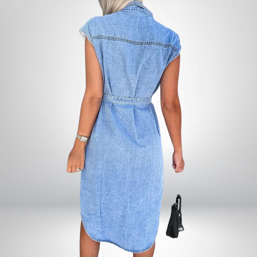 Aleksandra - Vestido Vaquero Elegante
