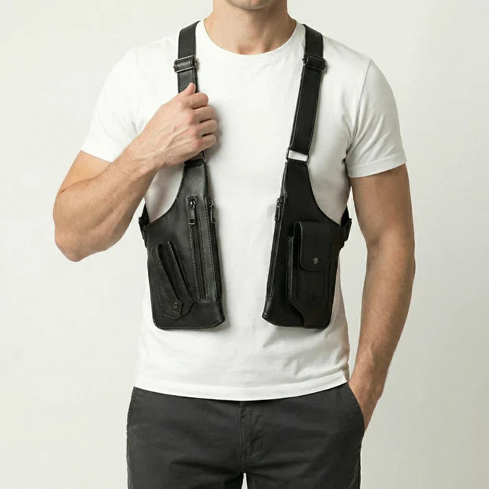 Brousseau - Arnés Tipo Bandolera Ajustable con Funda Multiusos