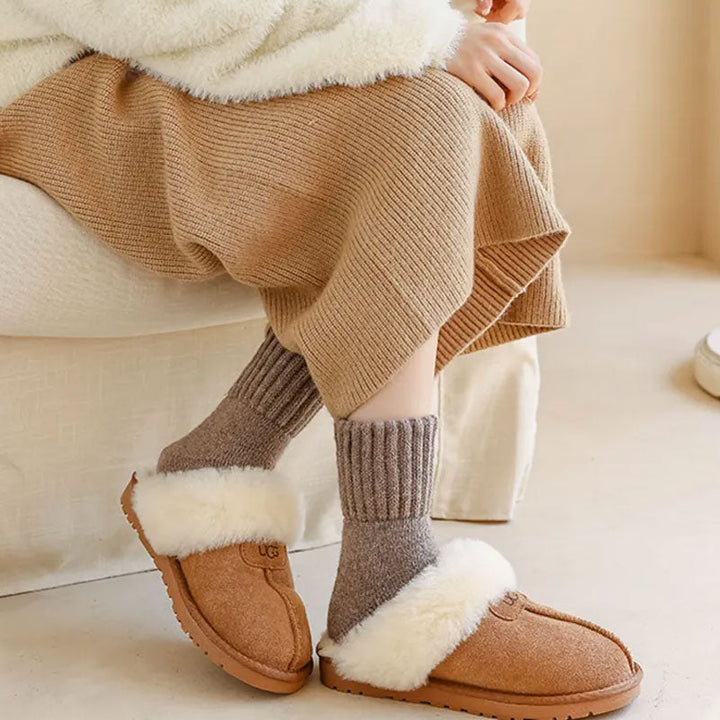 Woolora - Lujo Lana Cálida Calcetines