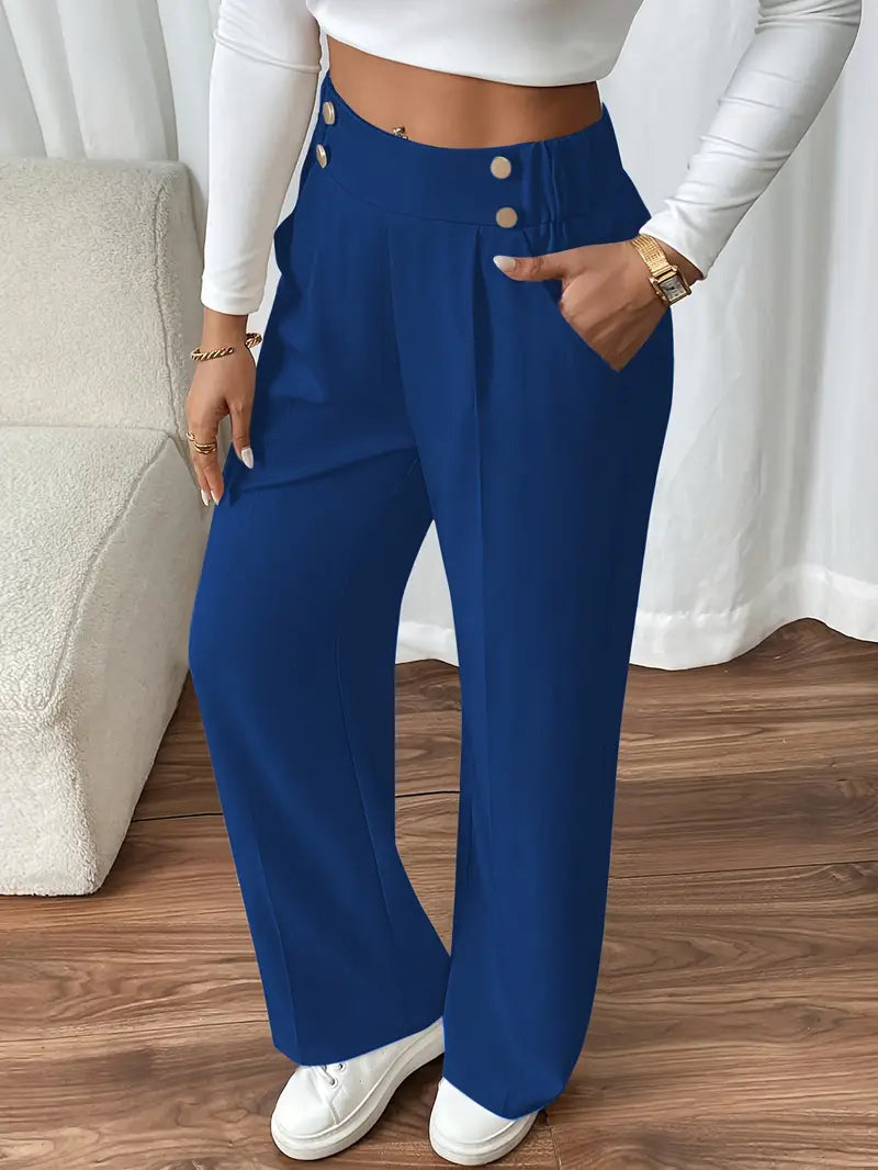 Orvella - Cómodos Pantalones Anchos Con Bolsillos