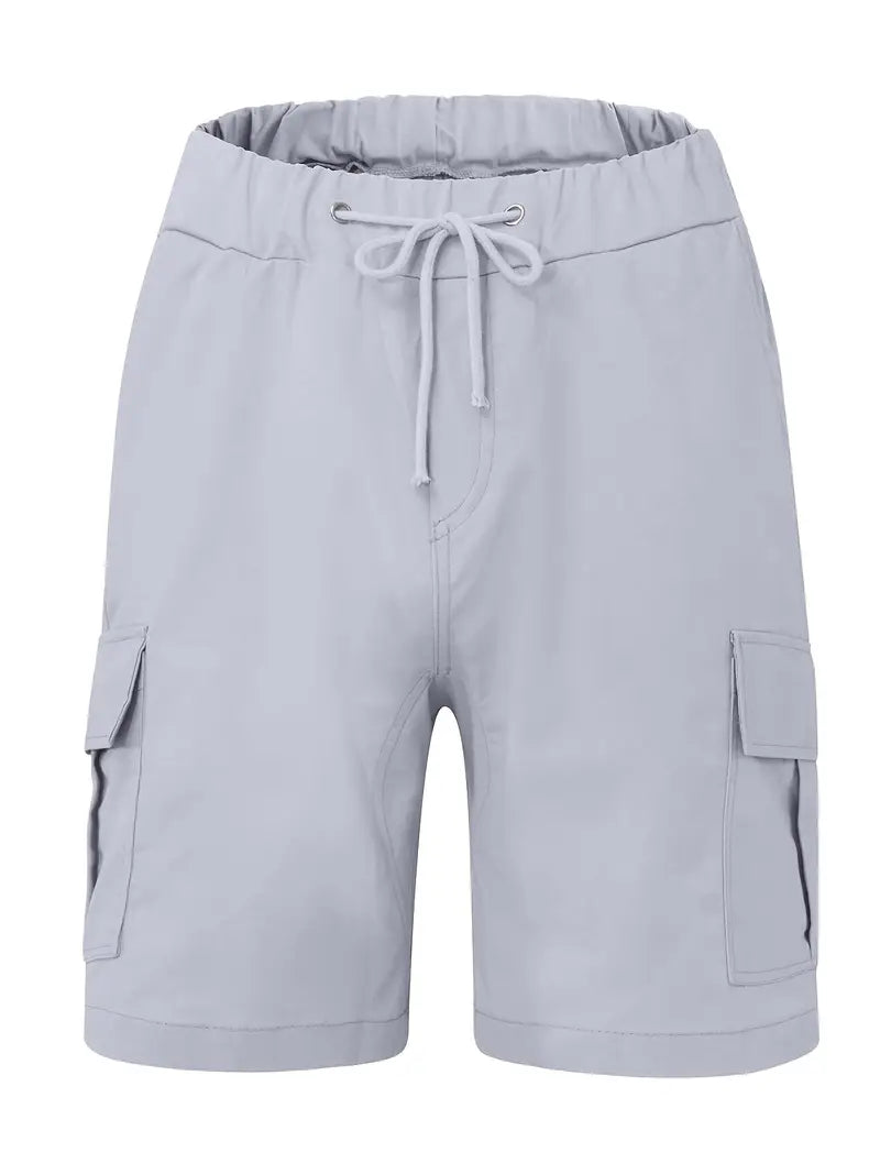 Jelte - Pantalones Cortos Cargo Informales Sin Elasticidad y Con Cordón