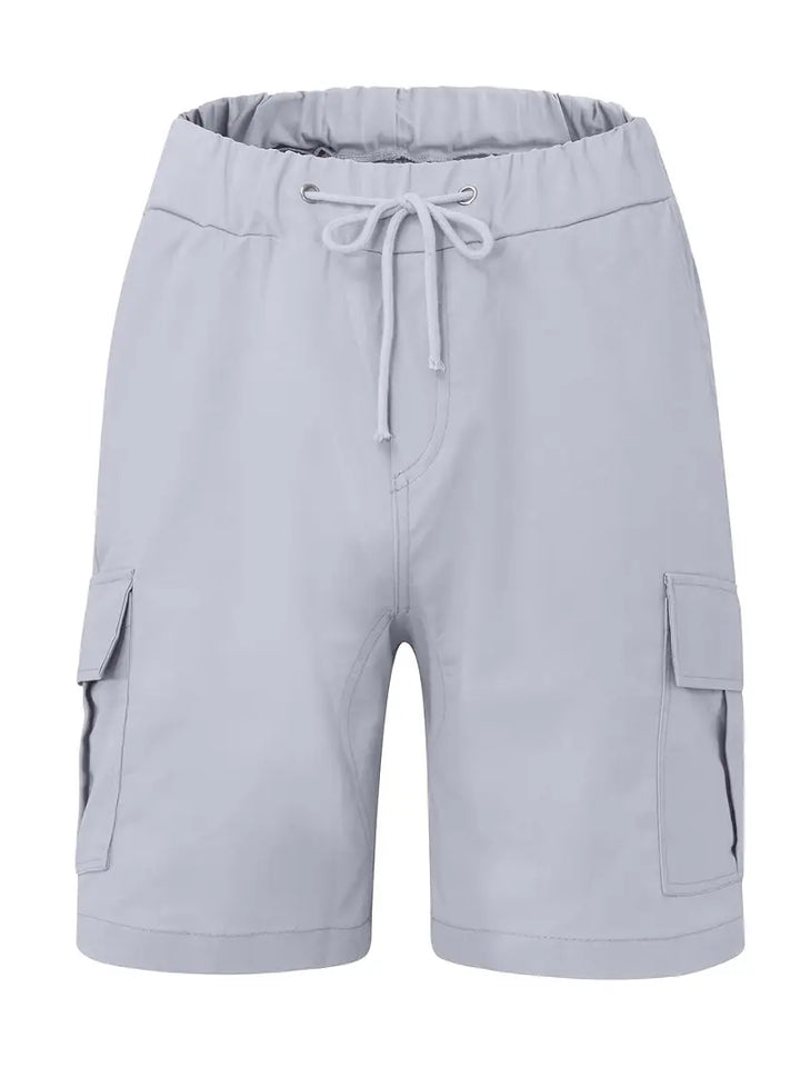 Jelte - Pantalones Cortos Cargo Informales Sin Elasticidad y Con Cordón