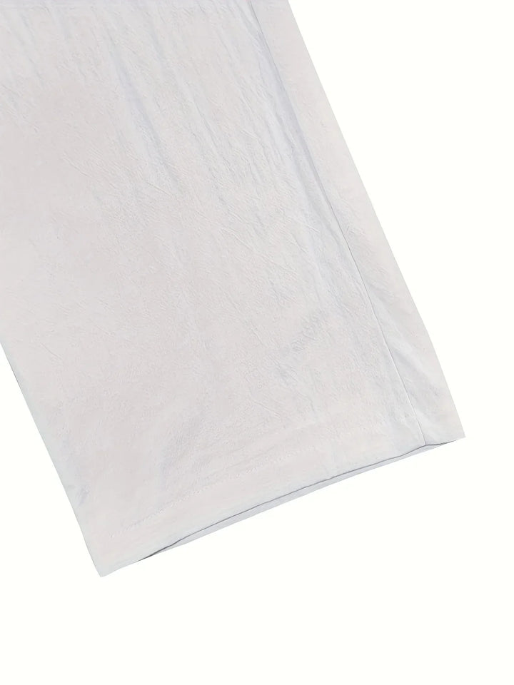 Beslan - Pantalones Elegantes De Pierna Recta Con Botones Dorados
