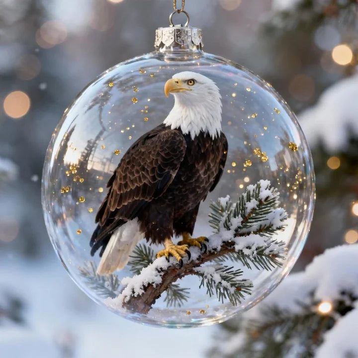 FrostFlight - Colección De Adornos Navideños De Cristal Con Simpáticos Pájaros