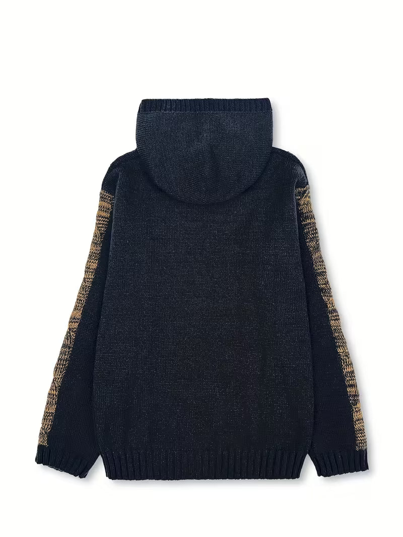Cypriana - Elegante Jersey De Punto Con Capucha