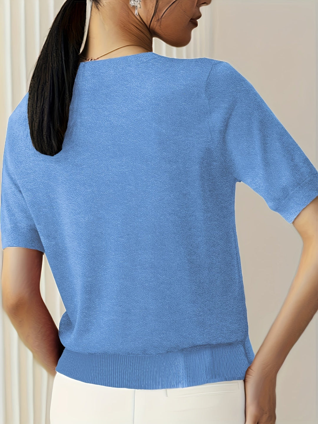 Jacquie - Camiseta Informal De Alta Elasticidad