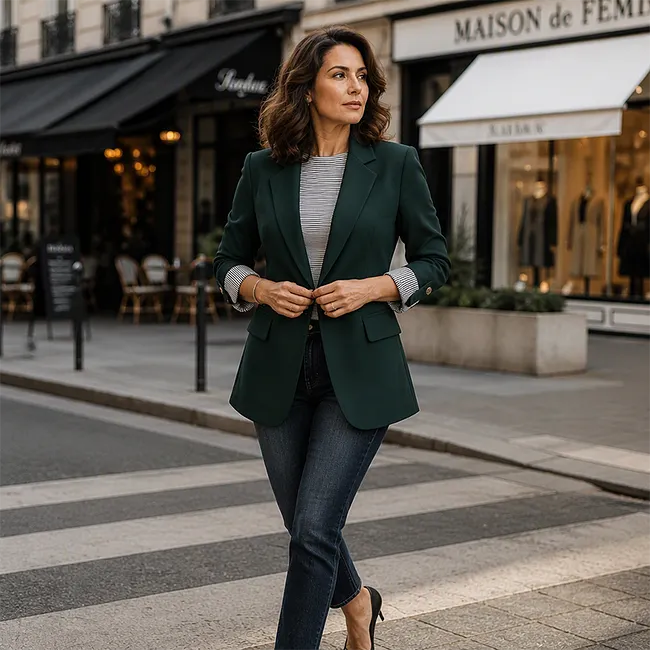 Rigieta - Blazer Informal De Doble Botonadura