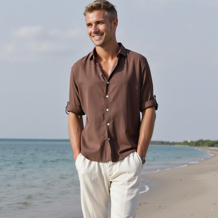 Furlan - Conjunto de Camisa y Pantalón de Manga Corta