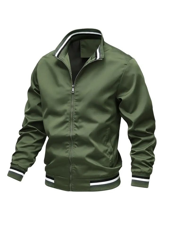 Stanton - Chaqueta Informal Con Cuello Alto Y Cremallera