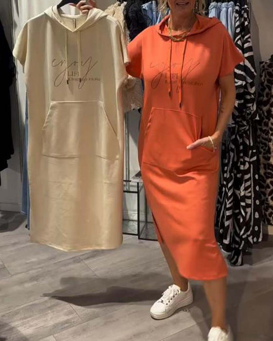 Nadia - Vestido Elegante Con Capucha