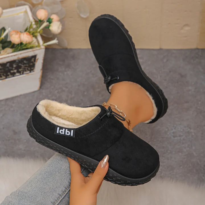 Damilya - Zapatos Sin Cordones De Ante Sintético Con Forro Polar Y Cordón Ajustable