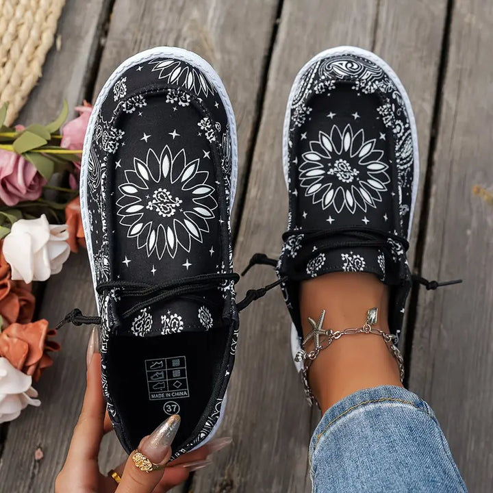 Isavella - Informal Verano Zapatos Con Estampado Floral