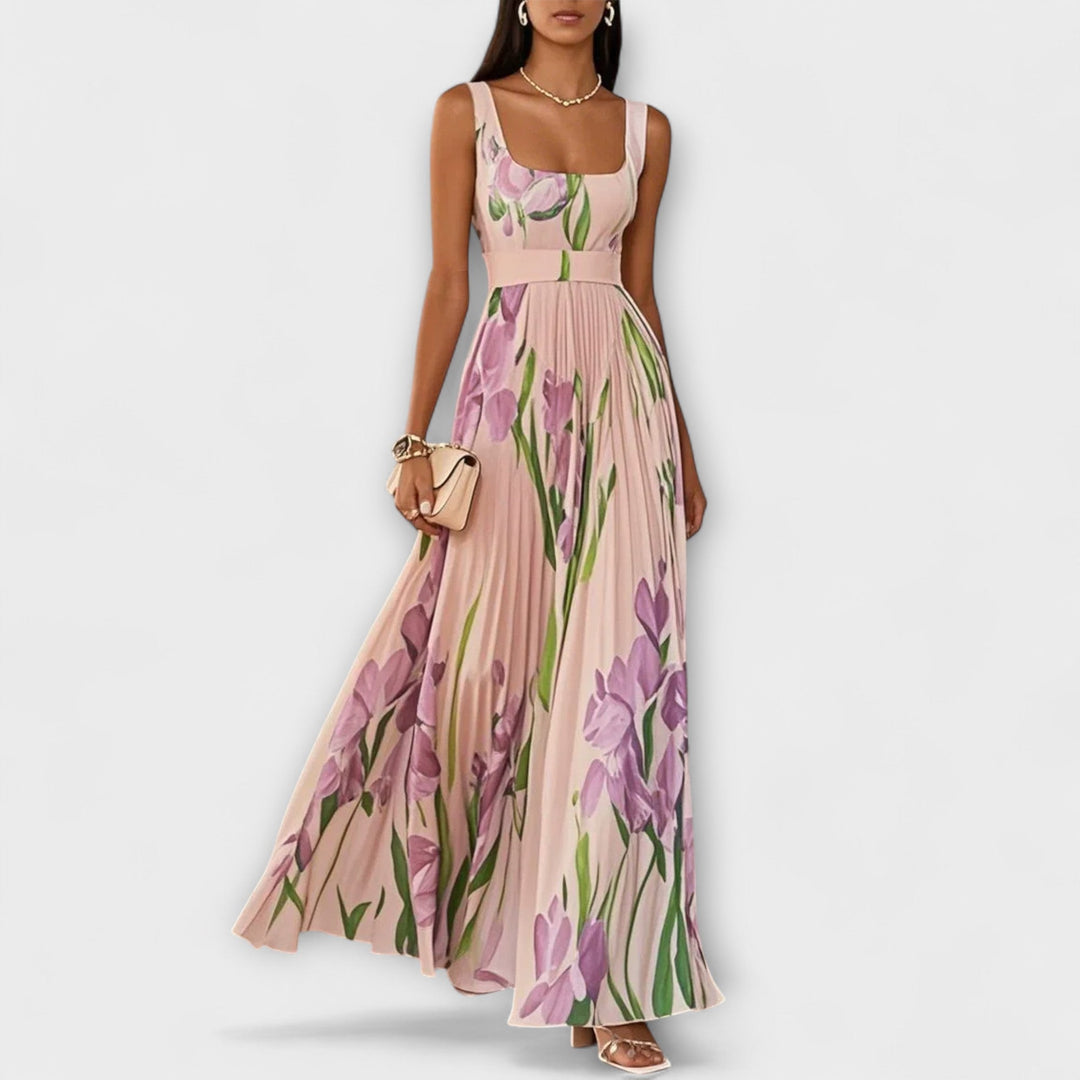 Tressa - Elegante Vestido Sin Mangas Con Estampado Floral
