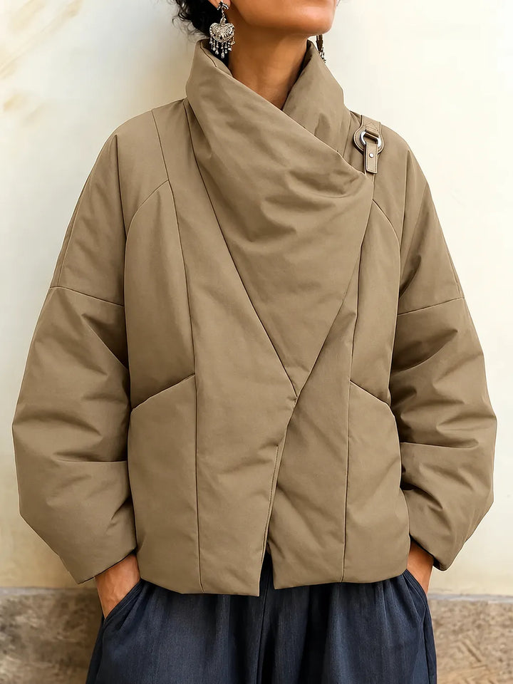 Macayla - Chaqueta Acolchada Asimétrica