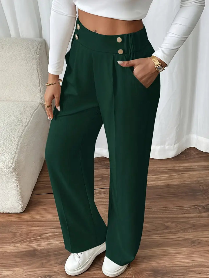 Orvella - Cómodos Pantalones Anchos Con Bolsillos