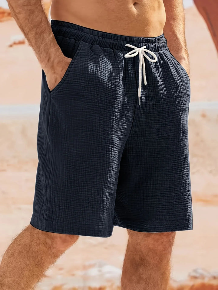 Bancroft - Elegantes Pantalones Cortos Holgados Con Bolsillos