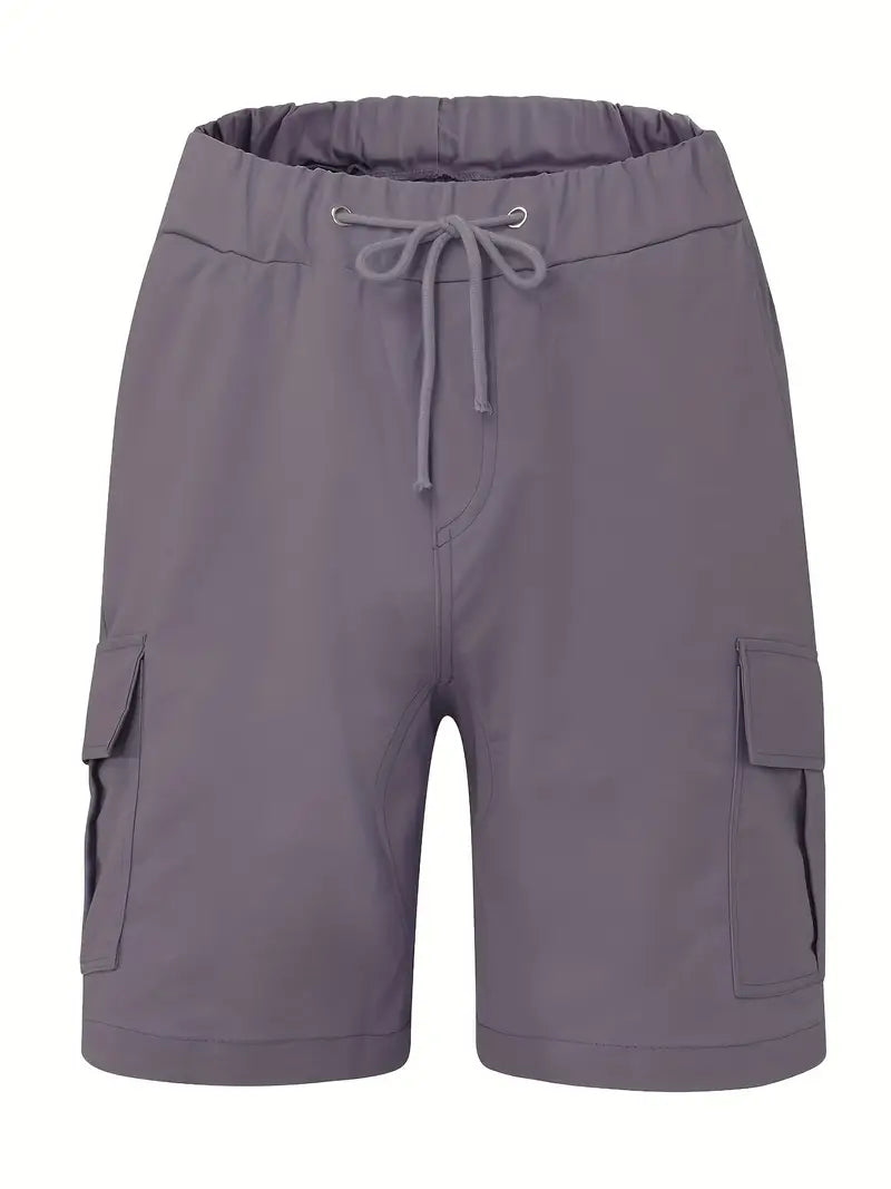 Jelte - Pantalones Cortos Cargo Informales Sin Elasticidad y Con Cordón