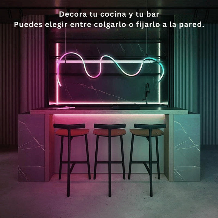 LumiRope - Luz Flexible De Silicona RGB Inteligente De 360 Grados