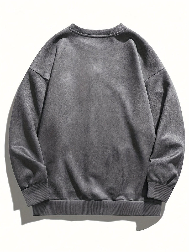 Nicholson - Camisa Informal De Cuello Redondo y Manga Larga