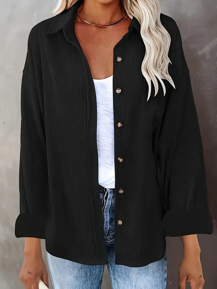 Irmela - Manga Larga Botón Camisa
