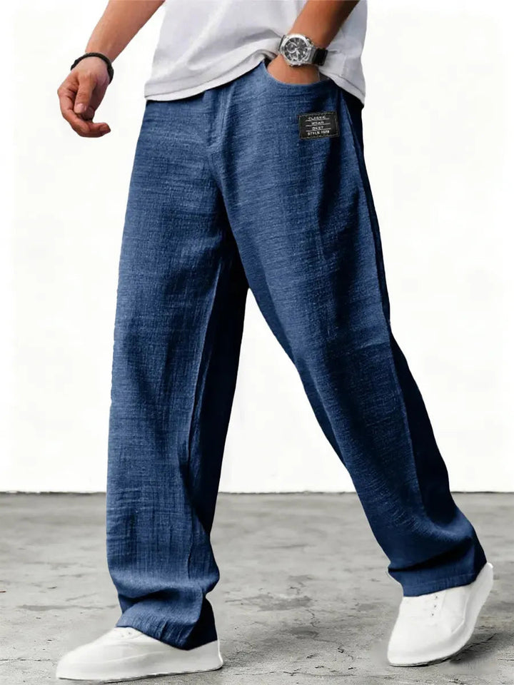 Lushan - Pantalón Holgado de Lino