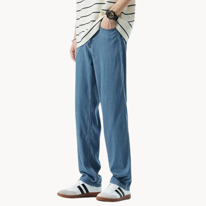 Teofilo - Pantalón Elegante De Pierna Ancha