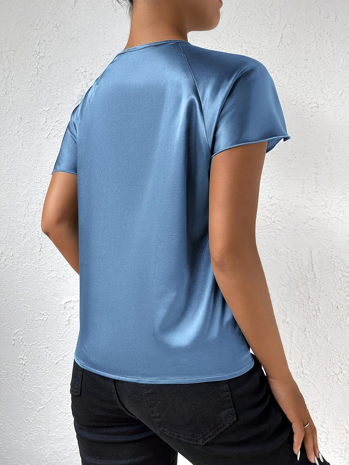 Loretta - Top Moderno Con Detalle único En Los Hombros