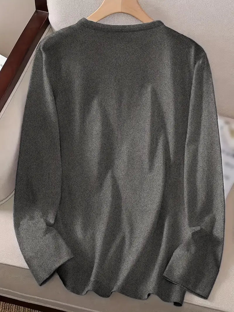 Odalina - Camiseta Informal Con Estampado Sonriente Guiño