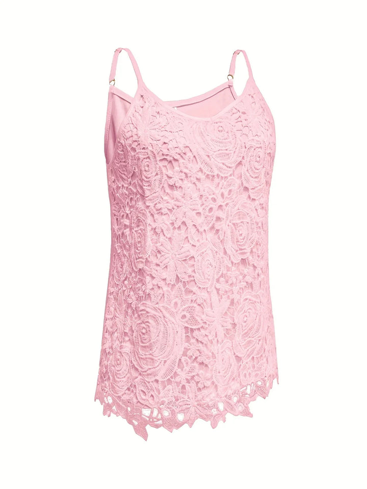 Juna - Elegante Sin Mangas Enlace Top Con Cuello En V