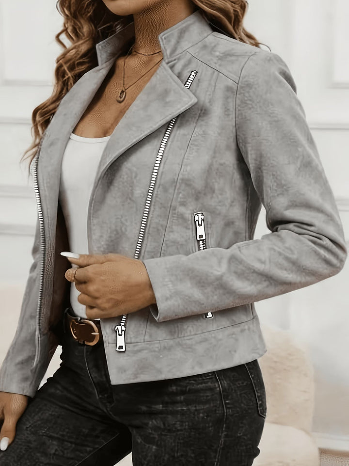 Amina - Chaqueta De Manga Larga Con Cremallera
