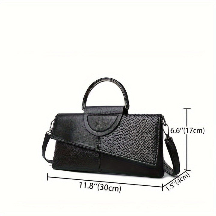 Geetika - Bolso Retro De Cocodrilo Con Cremallera