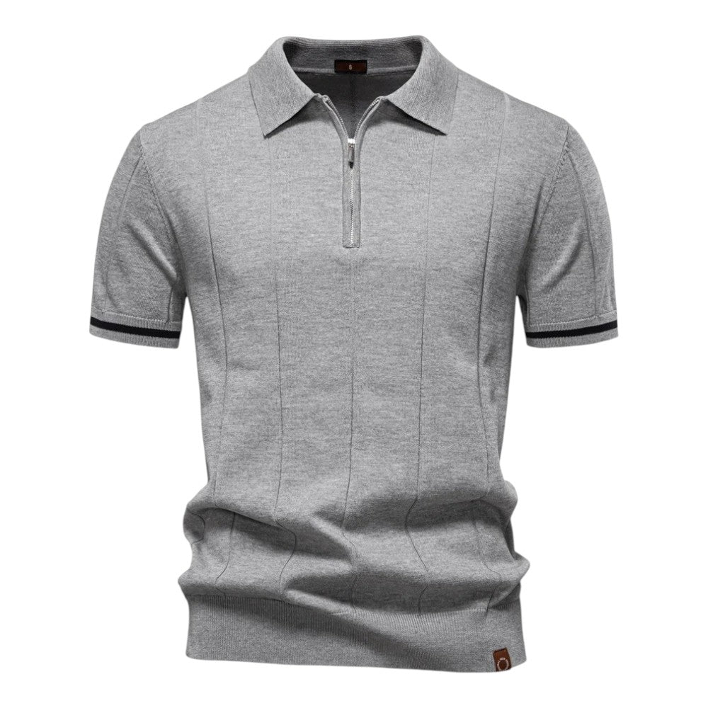 Johncena - Polo Deportivo Informal Con Cremallera