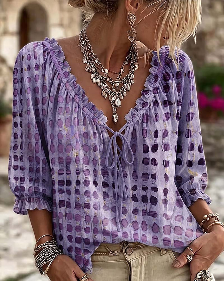Bastila - Blusa Informal De Lunares