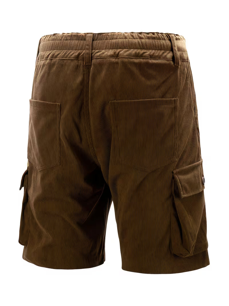 Jorit - Pantalones Cortos Carga De Pana Con Tejido 3D