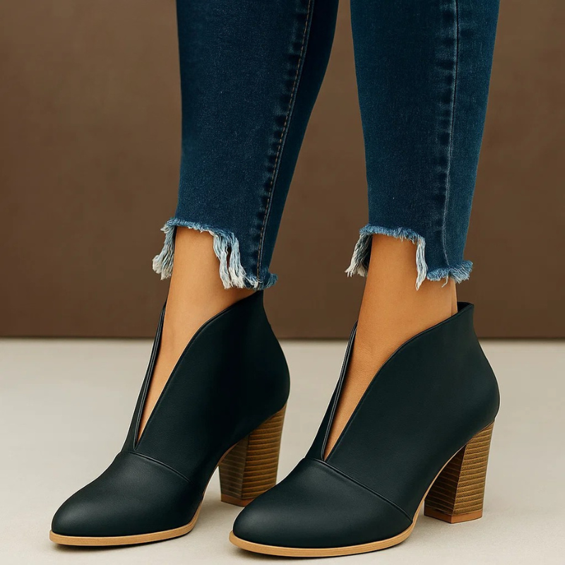 Phyllis - Botines Con Corte En V