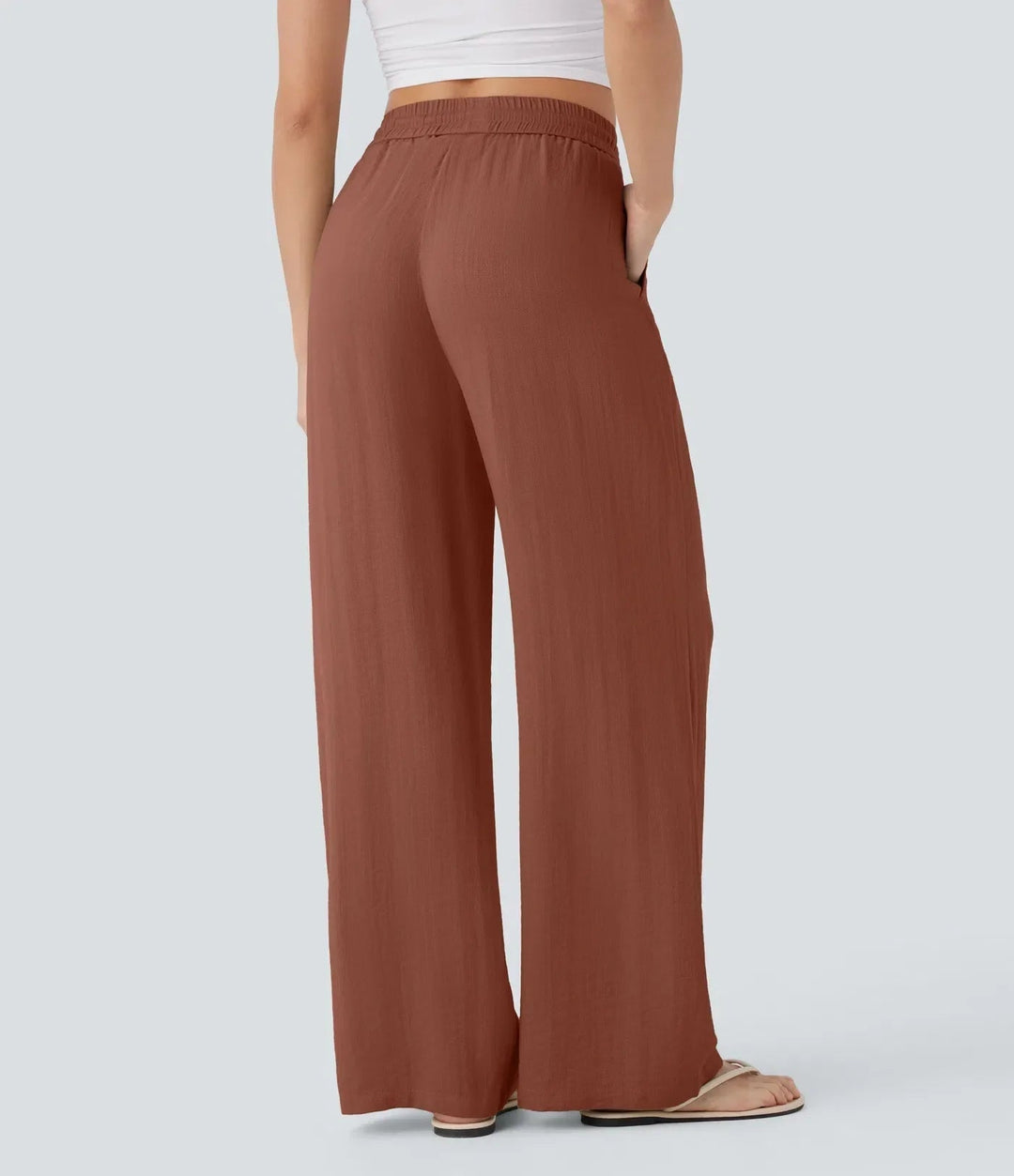 Zafeiria - Elegantes Pantalones De Lino