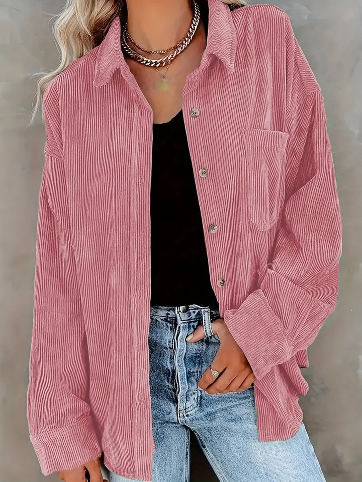 Irmela - Manga Larga Botón Camisa