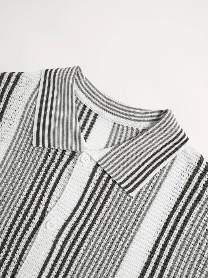 Avram - Camisa Informal A Rayas Con Botones