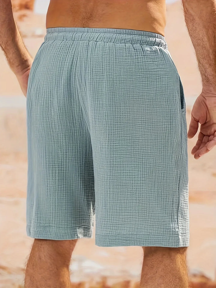 Bancroft - Elegantes Pantalones Cortos Holgados Con Bolsillos