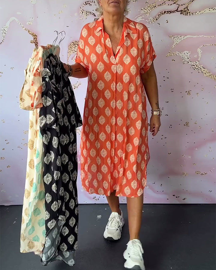 Dini - Vestido Elegante Con Cuello En V