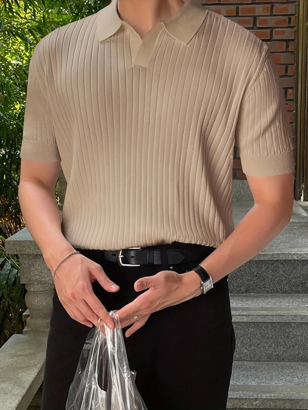 Avgustin - Polo Informal De Manga Corta