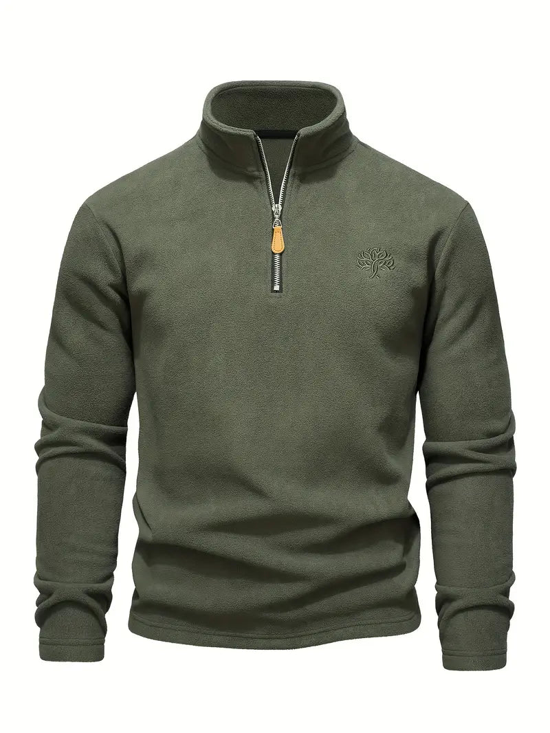 Lamar - Sudadera De Manga Larga Con Media Cremallera