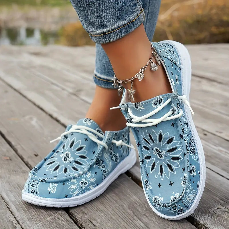 Isavella - Informal Verano Zapatos Con Estampado Floral