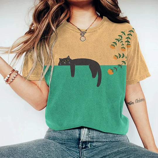 Nitsa - Camiseta Elegante De Primavera Con Estampado