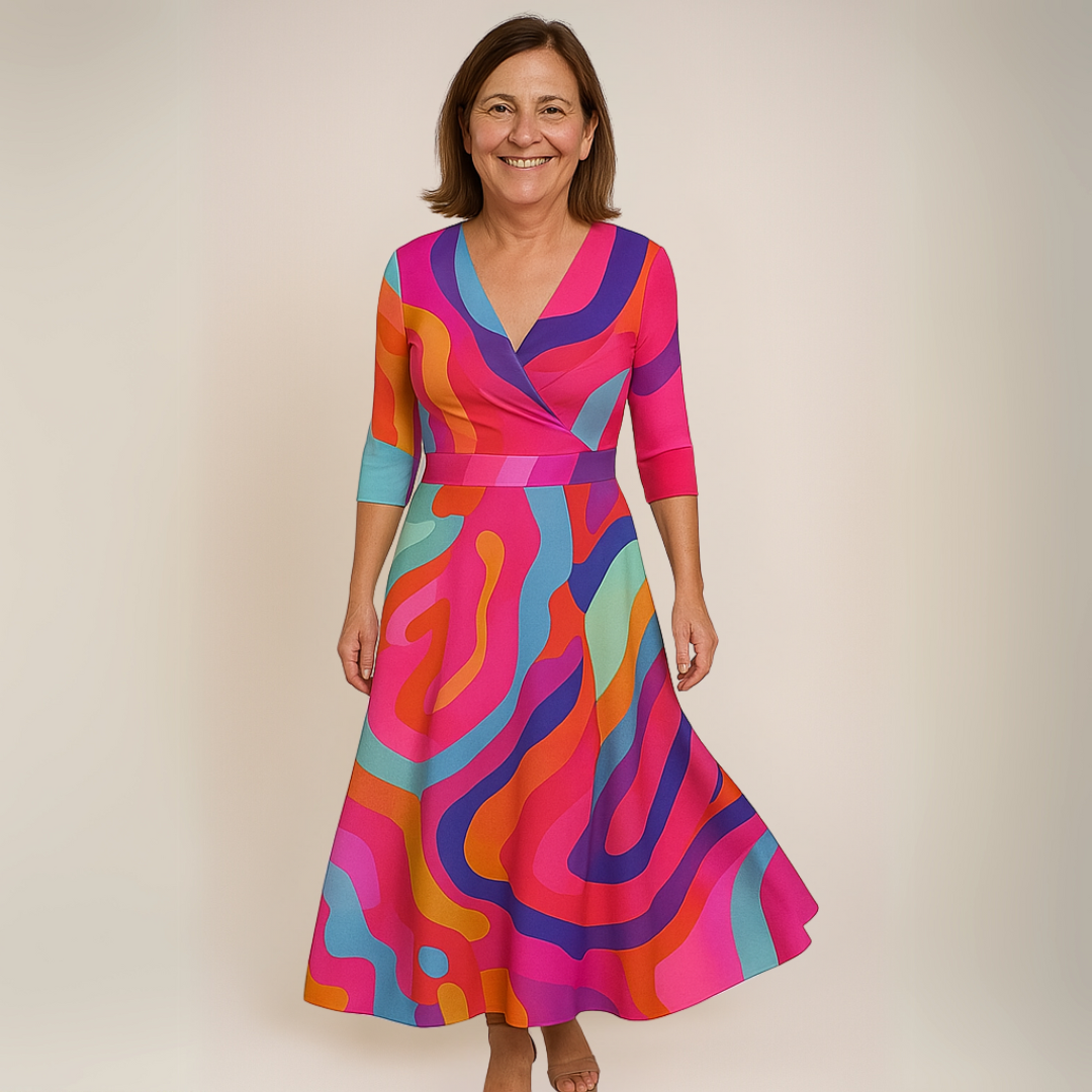 Justina - Vestido Floral de Lujo