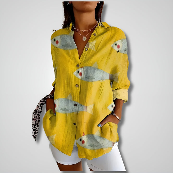 Shalom - Elegante Blusa De Manga Larga