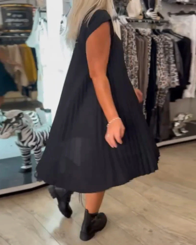 Shihua - Vestido Plisado De Moda